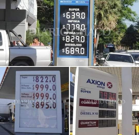 PRIMER AUMENTO DE COMBUSTIBLES EN CHACO EN EL AÑO: SHELL Y AXION YA ACTUALIZARON SUS VALORES 