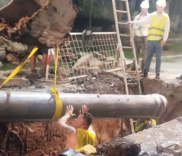 TRABAJO CONJUNTO ENTRE SAMEEP Y EL MUNICIPIO DE LAS PALMAS PERMITIÓ RESTABLECER EL SERVICIO DE AGUA POTABLE.