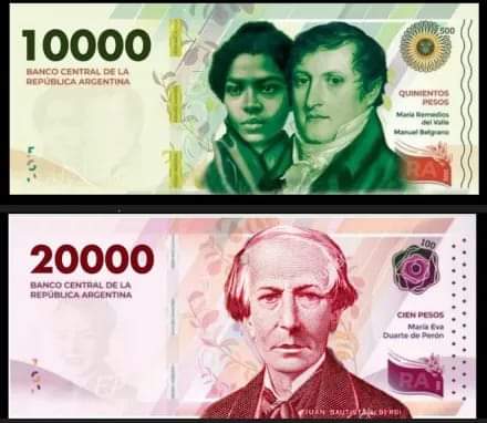 LOS BILLETES DE 10 MIL Y 20 MIL CIRCULARÁN DESDE JUNIO.
