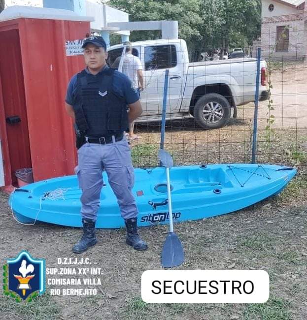 VILLA RIO BERMEJITO: “ROBAN UN KAYAK EN LA PLAYA MUNICIPAL Y LO RECUPERAN HORAS DESPUÉS”.