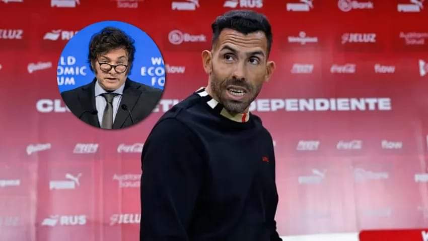 CARLOS TÉVEZ MOSTRÓ SU RESPALDO A JAVIER MILEI: 