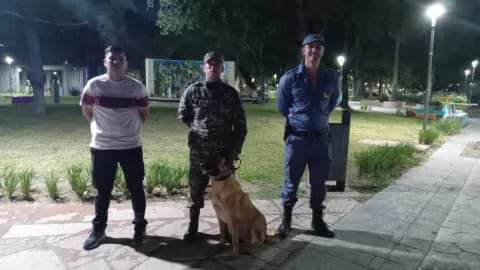 NUEVA MEDIDA DE SEGURIDAD EN CHACO: HABRÁ POLICÍAS CON CANES EN LAS PLAZAS PÚBLICAS.