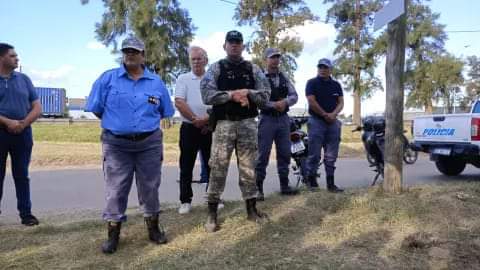 SÁENZ PEÑA: INSTALAN UNA CASILLA POLICIAL EN LA COLECTORA AUR Y RUTA 16 PARA PREVENIR ILÍCITOS.