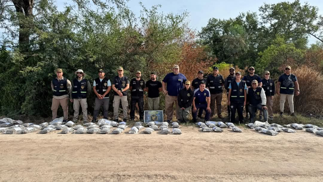 NUEVO GOLPE AL NARCOTRÁFICO: SE INCAUTÓ MÁS DE 50 KILOS DE MARIHUANA EN PARAJE PINDÓ.