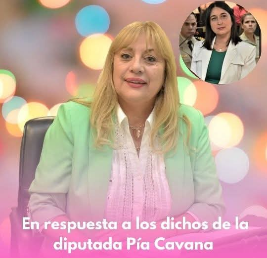 DURA RESPUESTA DE LA DIPUTADA DORYS ARKWRIGHT A LOS DICHOS DE PIA CAVANA. 