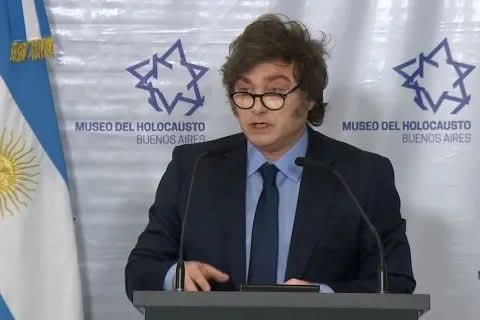 EN EL MUSEO DEL HOLOCAUSTO, MILEI ADVIRTIÓ CONTRA LOS QUE DE FORMA BANAL, ACUSAN DE NAZI A CUALQUIERA 