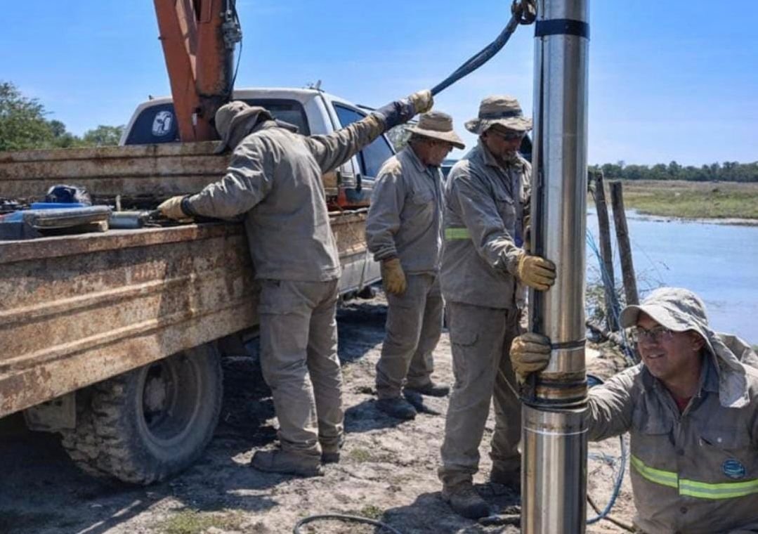 LOS FRENTONES: SAMEEP INSTALÓ UN NUEVO EQUIPO DE BOMBEO PARA REFORZAR EL SERVICIO.