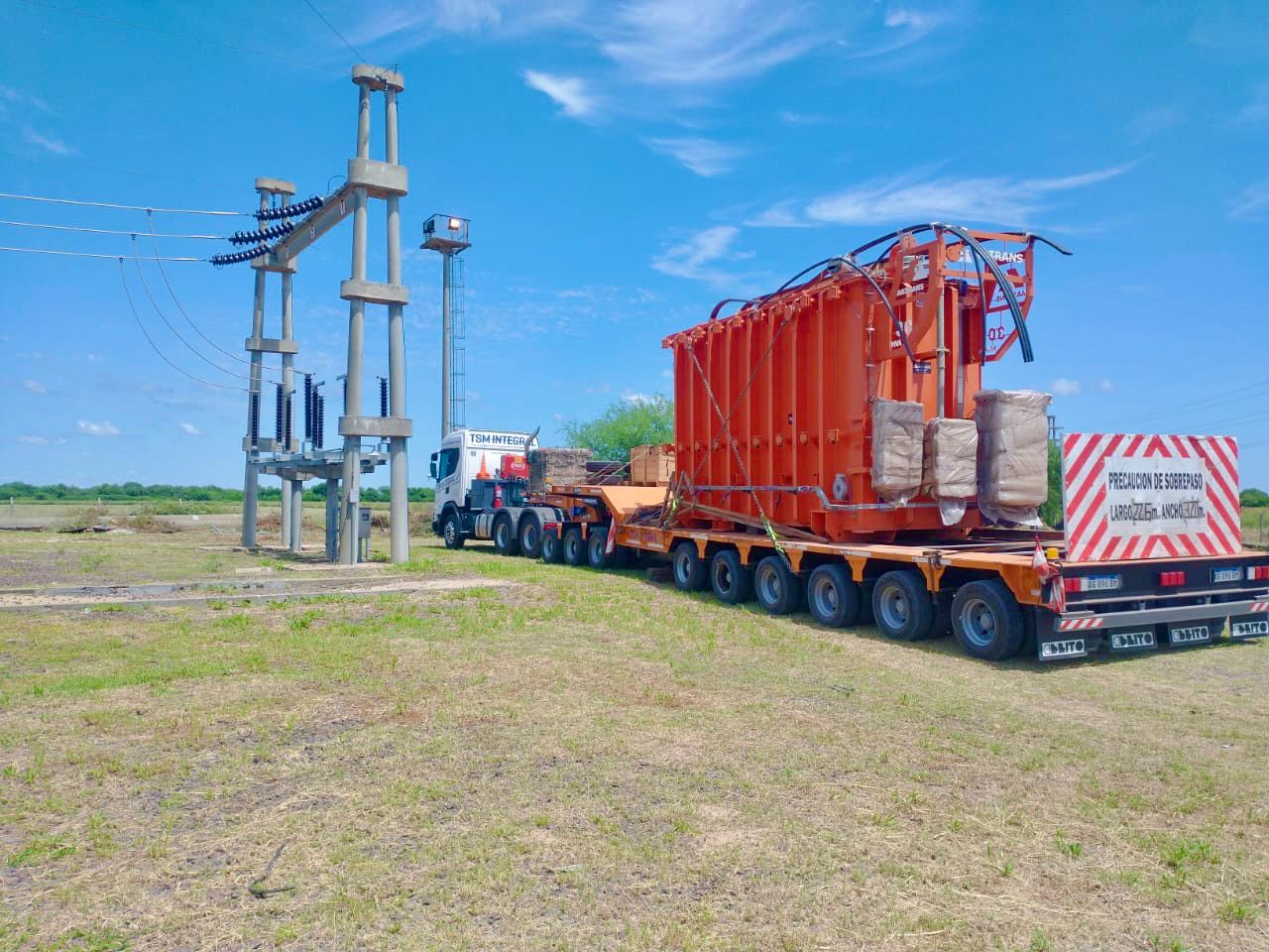 J.J CASTELLI: SECHEEP RECIBI&Oacute; UN NUEVO TRANSFORMADOR QUE FORTALECER&Aacute; EL SUMINISTRO EL&Eacute;CTRICO EN LA REGI&Oacute;N.