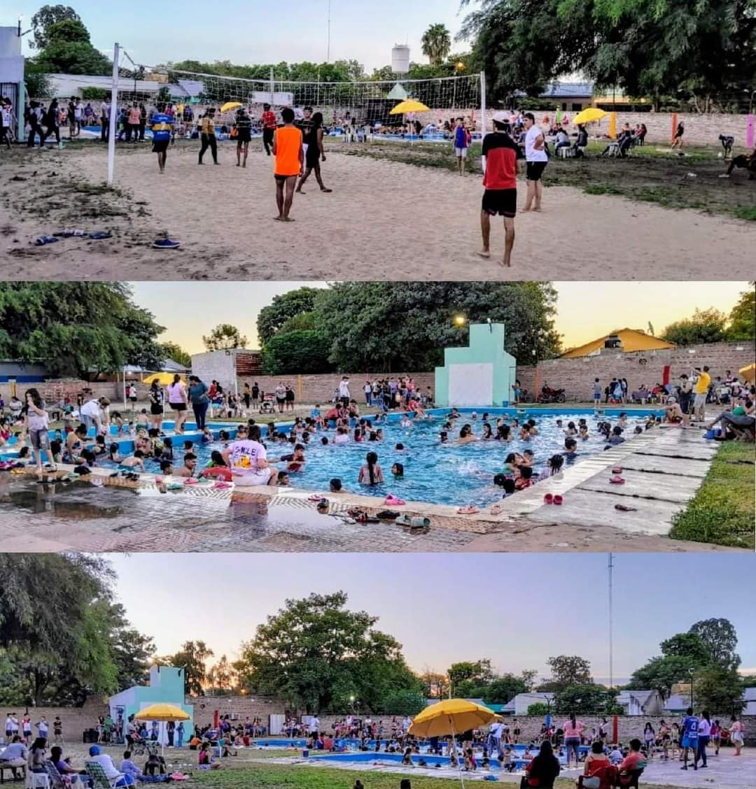 MIRAFLORES: VECINOS DE LA LOCALIDAD DISFRUTAN DE LA PILETA LIBRE Y GRATUITA TODOS LOS DOMINGOS. 👙☀️😎 🤽 