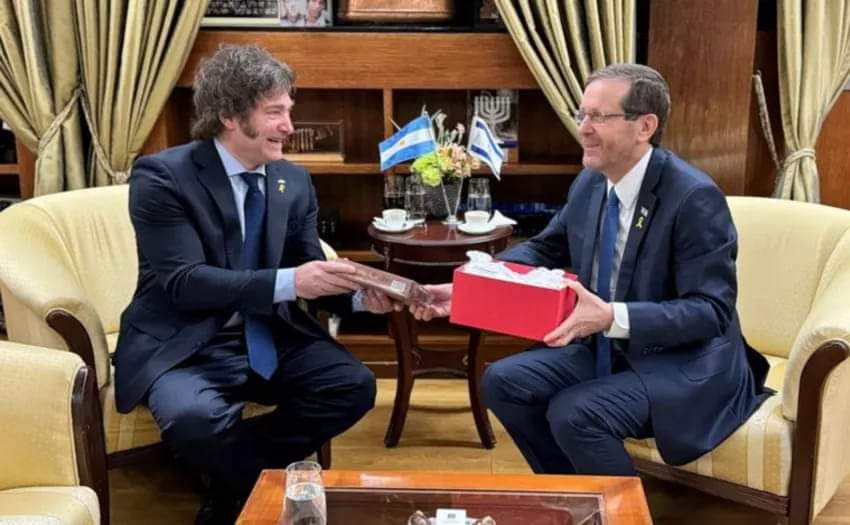 MILEI SE REUNIÓ CON EL PRESIDENTE DEL ESTADO DE ISRAEL ISAAC HERZOG, PARA REFORZAR LAZOS ENTRE PAÍSES. 