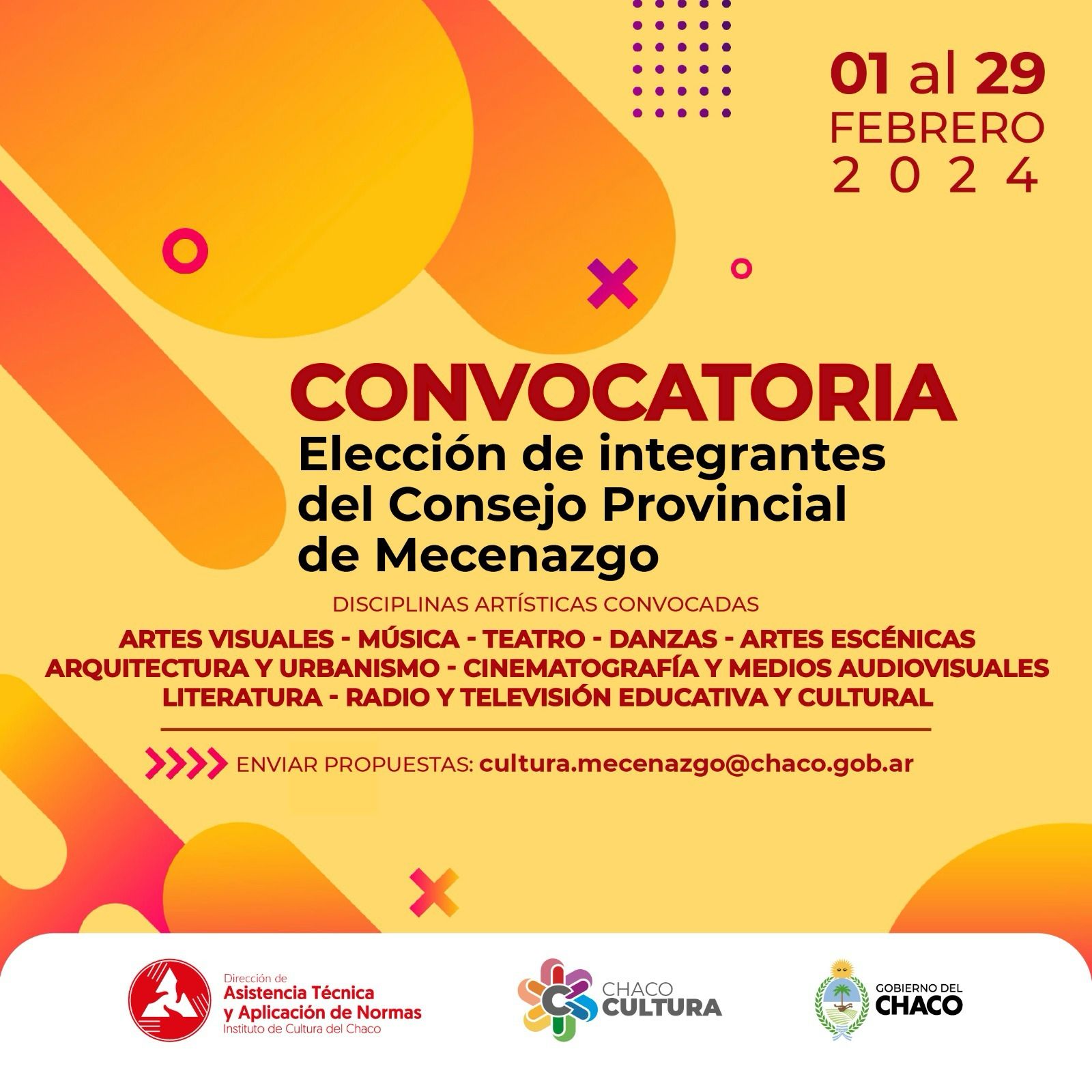 ÚLTIMA SEMANA DE LA CONVOCATORIA PARA RENOVAR AUTORIDADES DEL CONSEJO PROVINCIAL DE MECENAZGO.