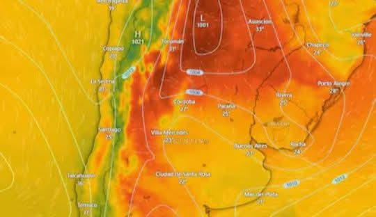 ALERTA POR LLUVIAS, VIENTOS Y ALTAS TEMPERATURAS PARA ESTE JUEVES 6 DE FEBRERO: LAS PROVINCIAS AFECTADAS.