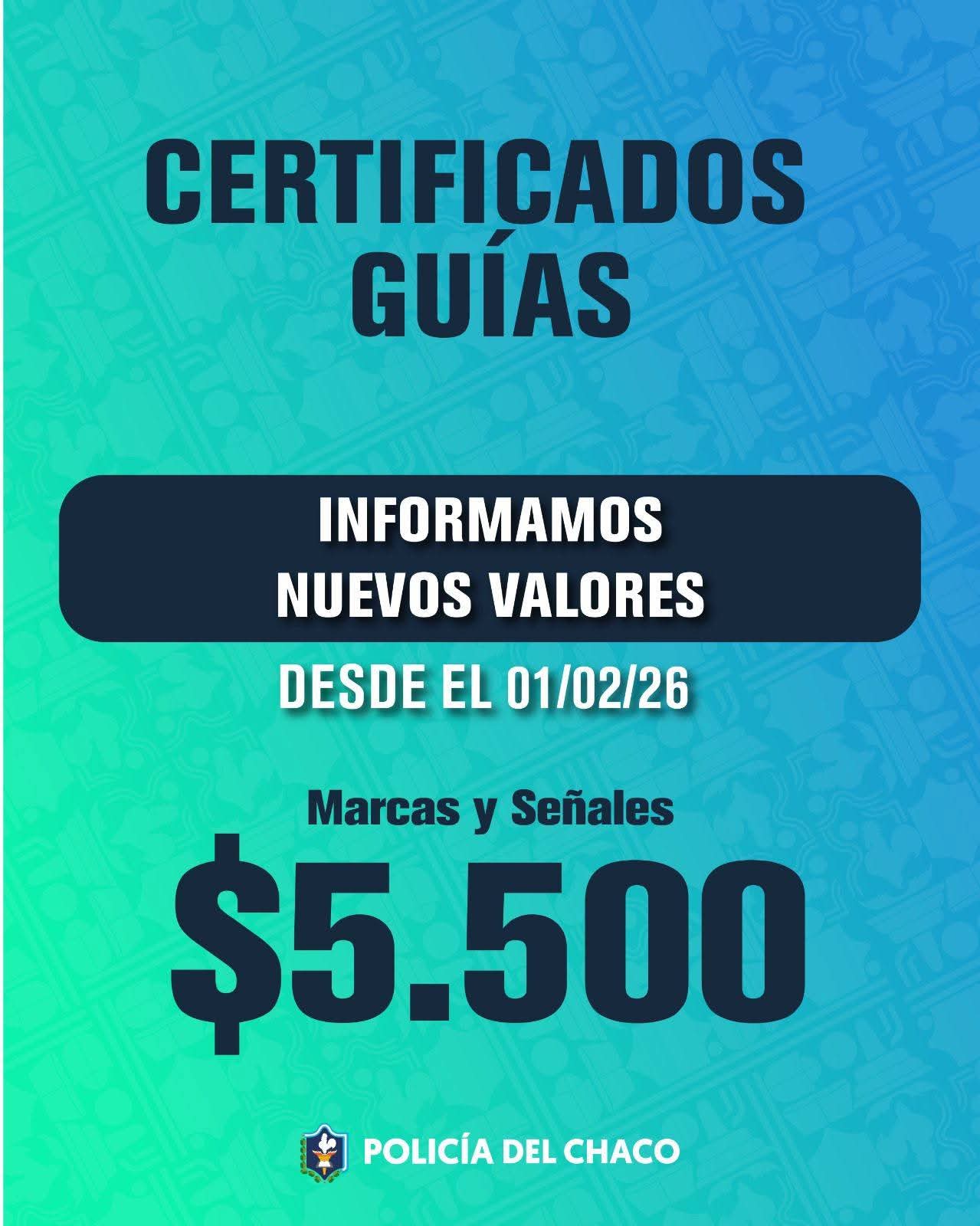 ACTUALIZACI&Oacute;N DE PRECIOS: CERTIFICADOS Y TR&Aacute;MITES, A PARTIR DE FEBRERO DE 2026.