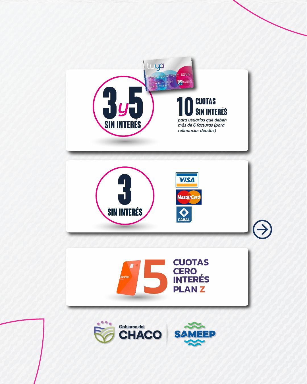 FEBRERO CON BENEFICIOS: SAMEEP OFRECE PLANES ACCESIBLES PARA REGULARIZAR DEUDAS.