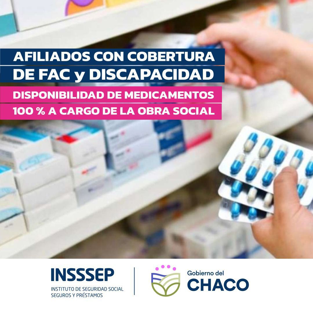 EL INSSSEP GARANTIZA LA ENTREGA DE MEDICAMENTOS PARA TRATAMIENTOS CR&Oacute;NICOS A TRAV&Eacute;S DEL FONDO DE ALTA COMPLEJIDAD Y DISCAPACIDAD.
