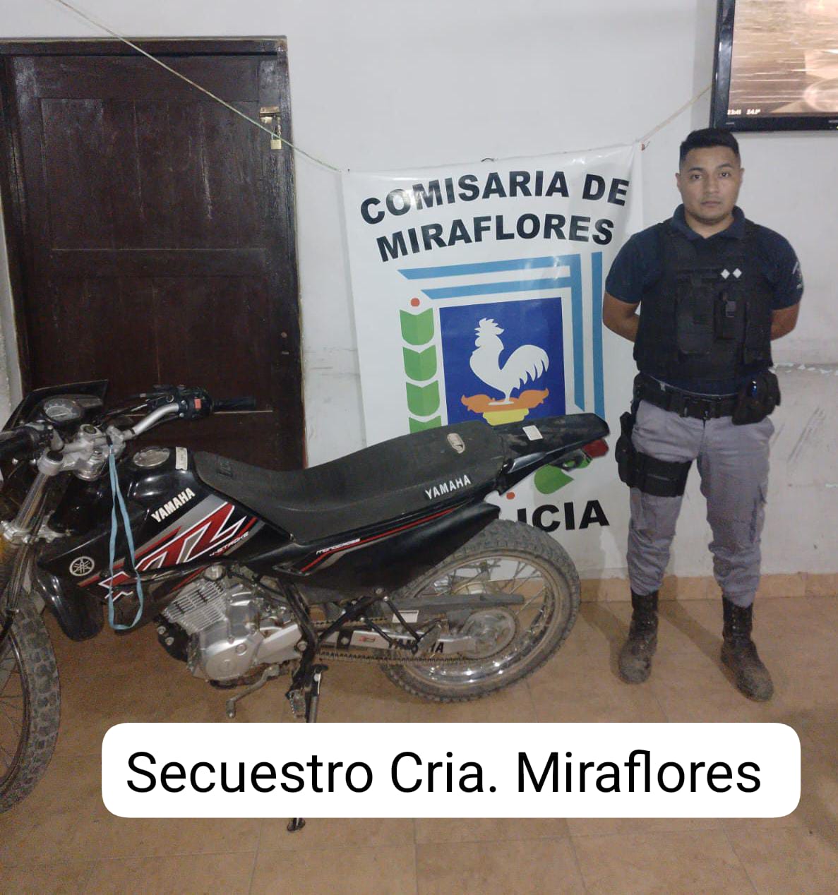 MIRAFLORES: POLICIA LOCAL RECUPERA MOTOCICLETA ROBADA A UNA VECINA DE LA LOCALIDAD. HAY UN DETENIDO. 