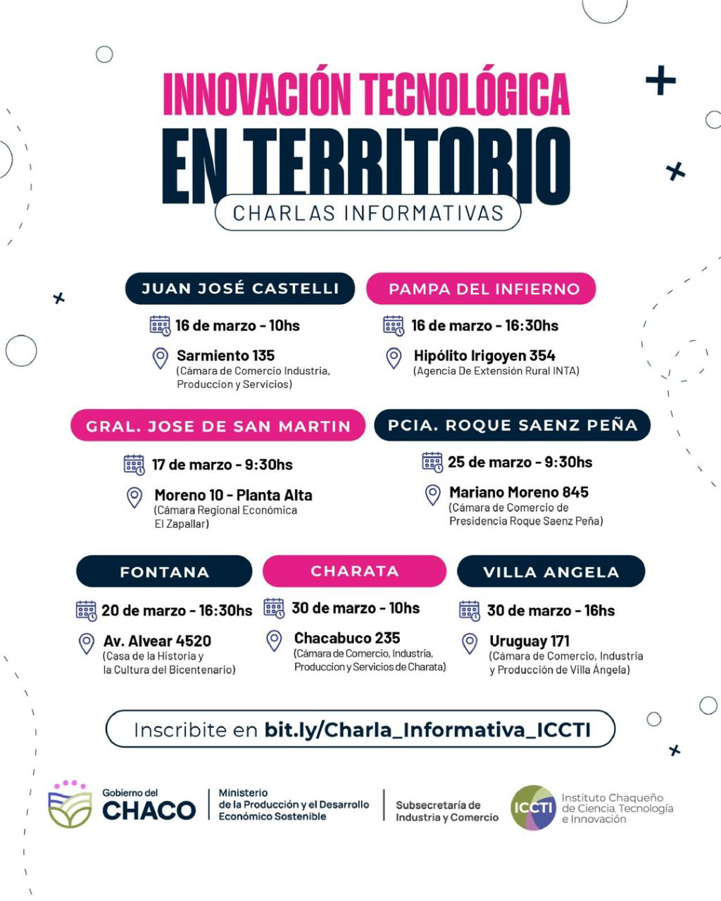 EL ICCTI LLEVA CHARLAS SOBRE INNOVACI&Oacute;N TECNOL&Oacute;GICA A LOCALIDADES DEL INTERIOR.