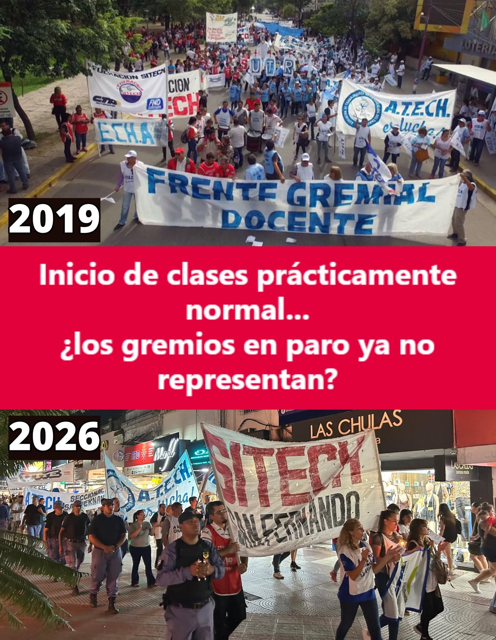 LOS GREMIOS DOCENTES DE CHACO EN CRISIS? 