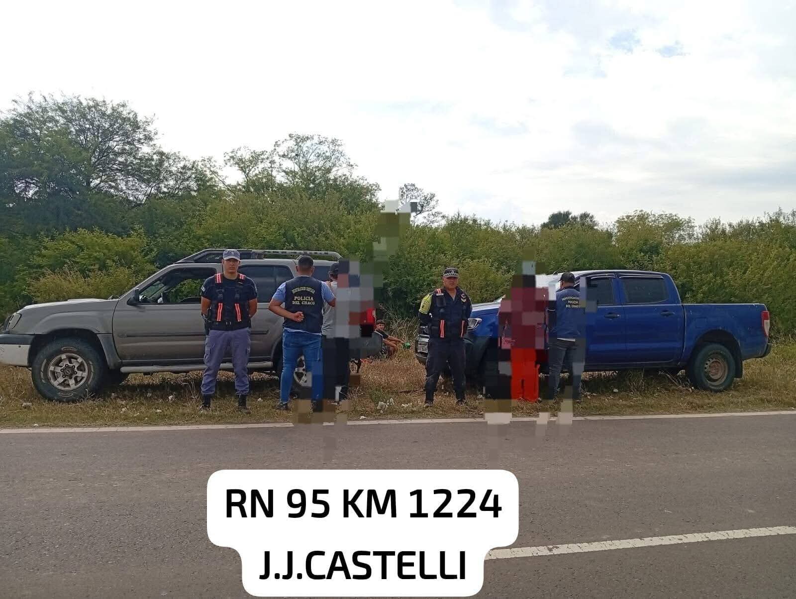J.J CASTELLI: PATRULLA VIAL SECUESTR&Oacute; DOS CAMIONETAS CON PEDIDO ACTIVO.
