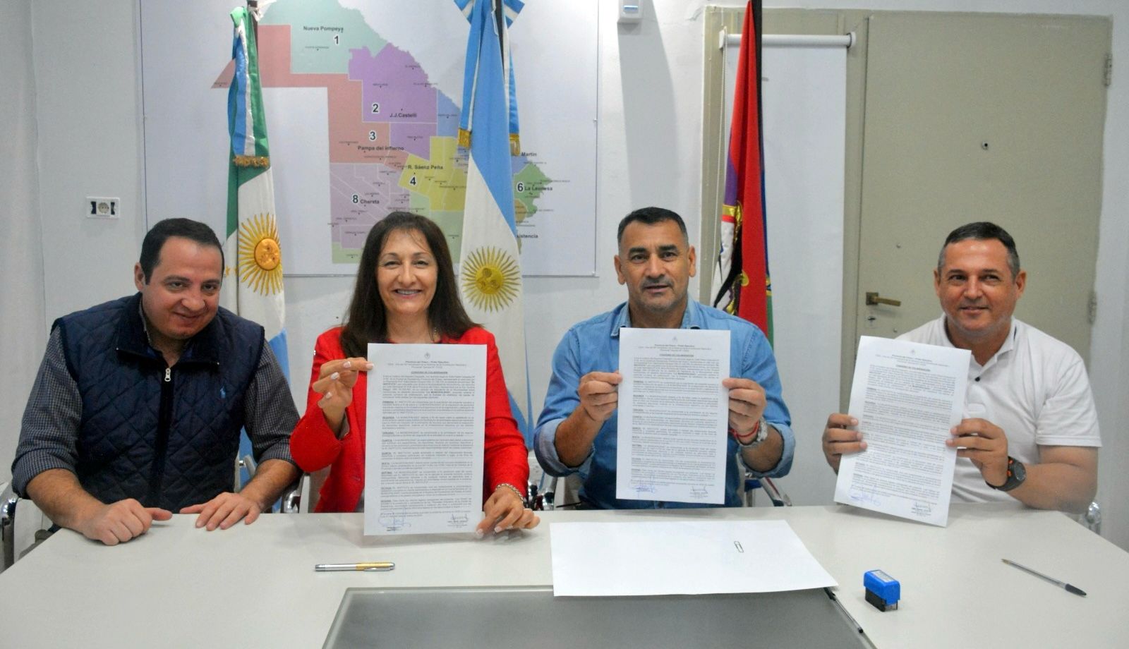 EL INSTITUTO DEL DEPORTE CHAQUEÑO FIRMÓ CONVENIOS CON LOS MUNICIPIOS DE SANTA SYLVINA Y COTE LAI. 