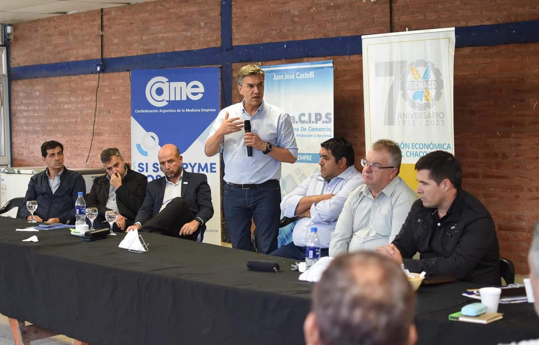 CASTELLI: EL GOBERNADOR SE REUNIÓ CON CÁMARAS DE COMERCIO PARA FORTALECER Y  DINAMIZAR AL SECTOR.