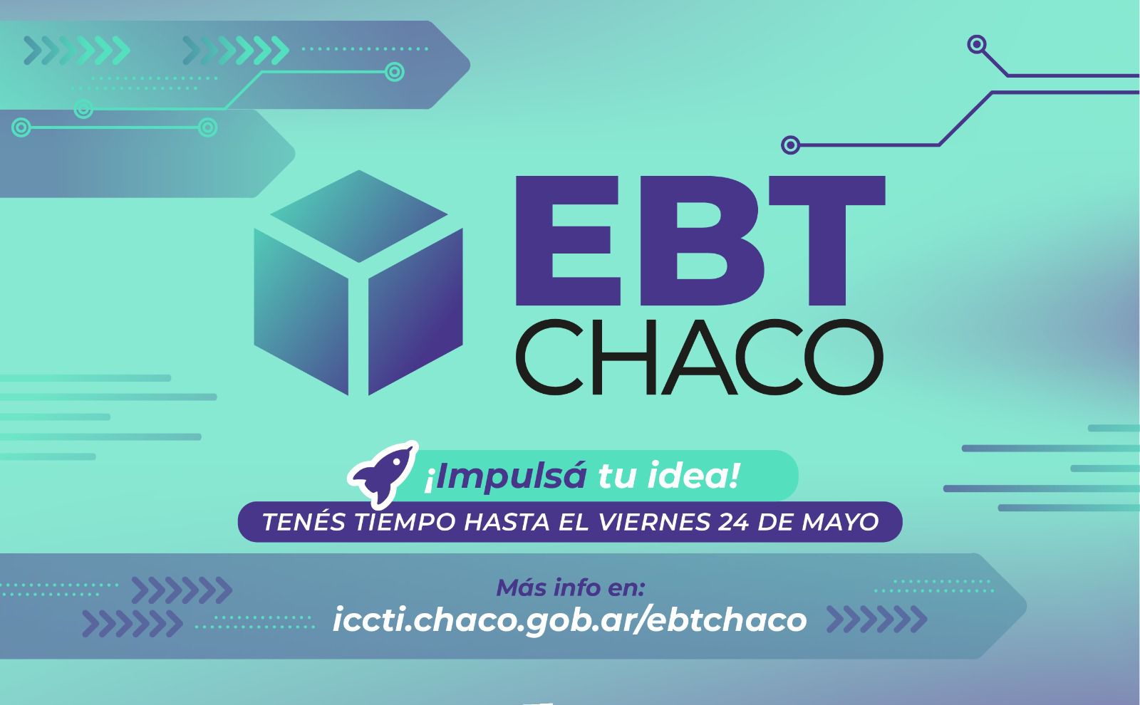 EBT CHACO: EL ICCTI ABRIÓ UNA NUEVA CONVOCATORIA PARA LA PREINCUBACIÓN DE EMPRESA DE BASE TECNOLÓGICA.