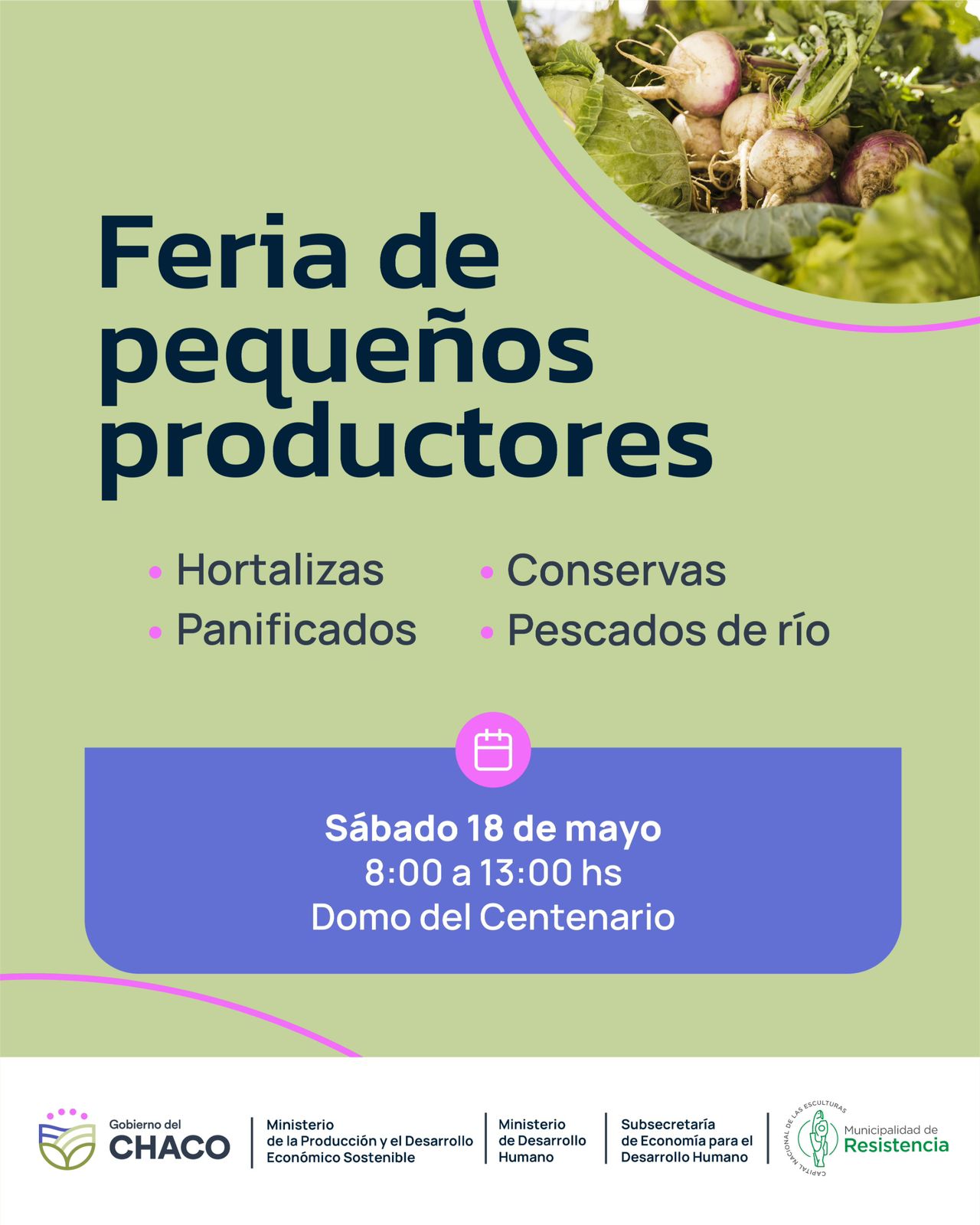ESTE SÁBADO 18 SE REALIZARÁ UNA NUEVA FERIA DE PEQUEÑOS PRODUCTORES.