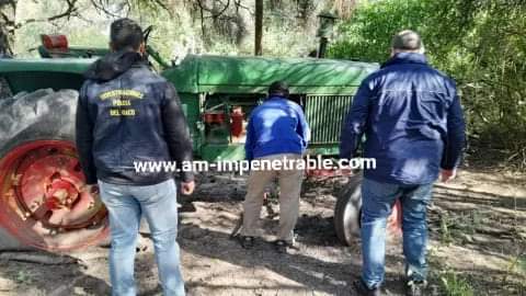 RECUPERAN UN TRACTOR VALUADO EN $ 32 MILLONES EN VILLA ANGELA TRAS OCHO MESES DE BUSQUEDA.