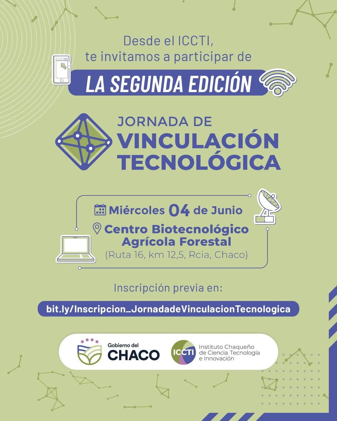 EL ICCTI INVITA A LA SEGUNDA JORNADA DE VINCULACIÓN TECNOLÓGICA EN RESISTENCIA.