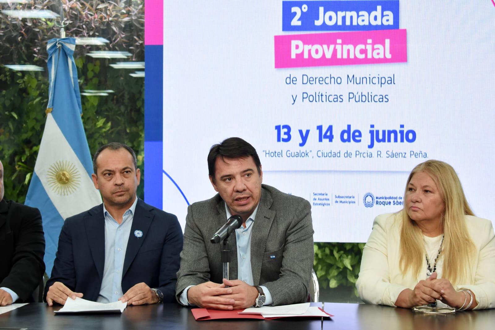 EL GOBIERNO PROVINCIAL PRESENTÓ LA 2ª JORNADA DE DERECHO MUNICIPAL Y POLÍTICAS PÚBLICAS QUE SE REALIZARÁ EN SÁENZ PEÑA.