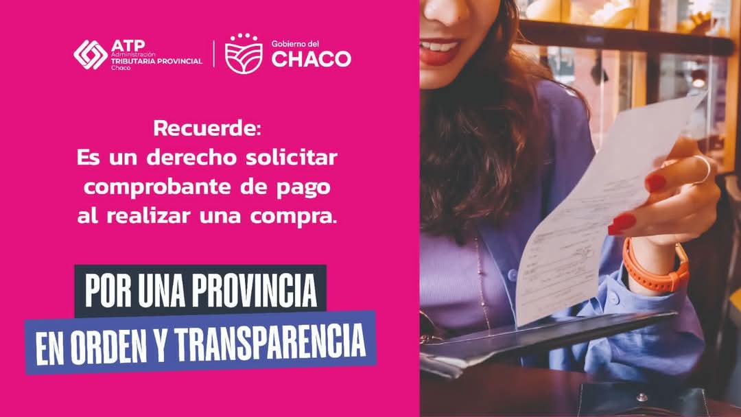 DERECHO PARA LOS CONSUMIDORES: CHACO IMPULSA LA  CAMPAÑA PARA CONCIENTIZAR SOBRE LA IMPORTANCIA DE PEDIR FACTURA O TICKET.