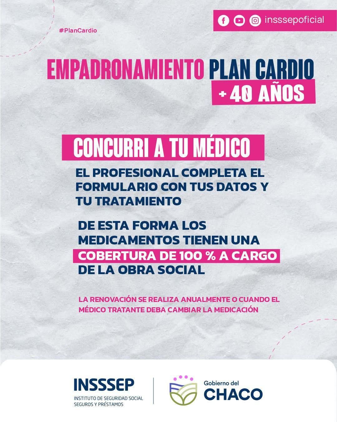 INSSSEP LANZÓ EL EMPADRONAMIENTO DEL PLAN CARDIOVASCULAR: UNA ACCIÓN CLAVE PARA EL CUIDADO DE LOS AFILIADOS.