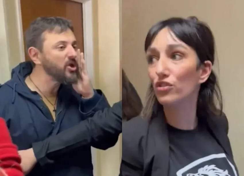 GRITOS, CHICANA E INSULTOS ENTRE GRABOIS Y LA FUNCIONARIA LEILA GIANNI EN LA AUDIENCIA POR ALIMENTOS 