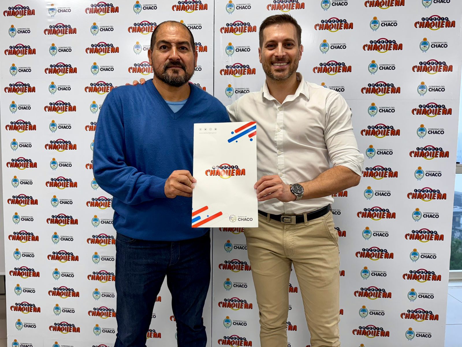 LOTERÍA CHAQUEÑA: CONVENIO PARA NUEVAS OBRAS EN EL JUVENTUD ATLETIC CLUB, DE EL SAUZALITO.