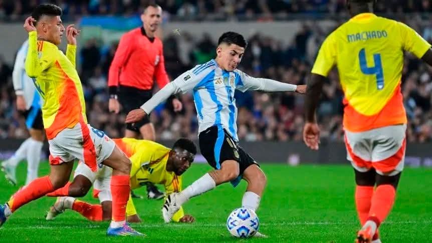 ARGENTINA IGUALÓ 1-1 ANTE COLOMBIA POR LAS ELIMINATORIAS SUDAMERICANAS.
