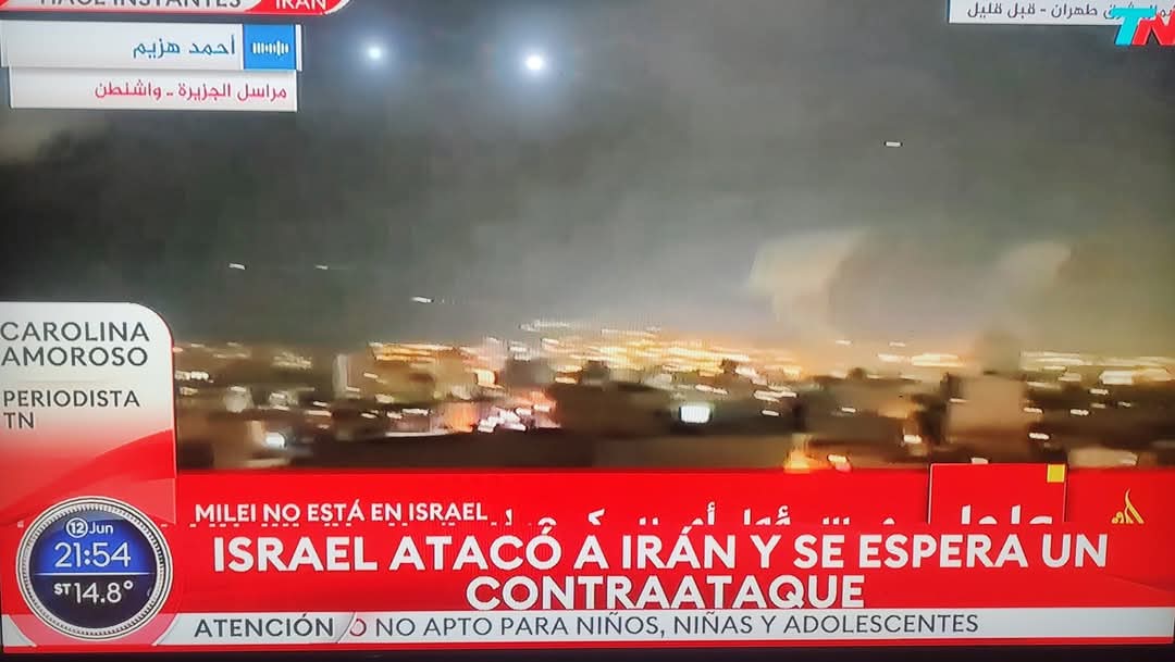 ISRAEL LANZA ATAQUES PREVENTIVOS CONTRA IRAN.