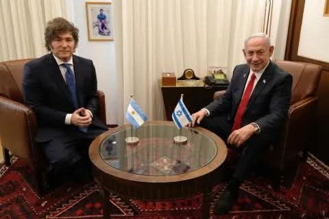 MILEI SE COMUNICÓ CON NETANYAHU Y RATIFICÓ SU APOYO EN LA OFENSIVA DE ISRAEL A IRÁN. 