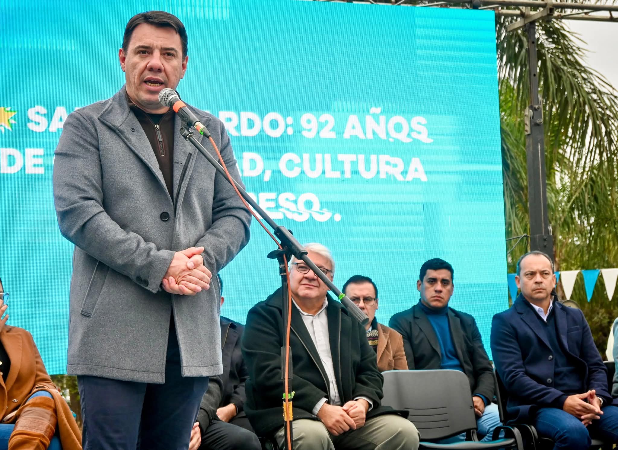 SAN BERNARDO: EL GOBIERNO PROVINCIAL JUNTO AL INTENDENTE LOCAL ACOMPAÑÓ EL ANIVERSARIO N° 92 DE LA LOCALIDAD. 