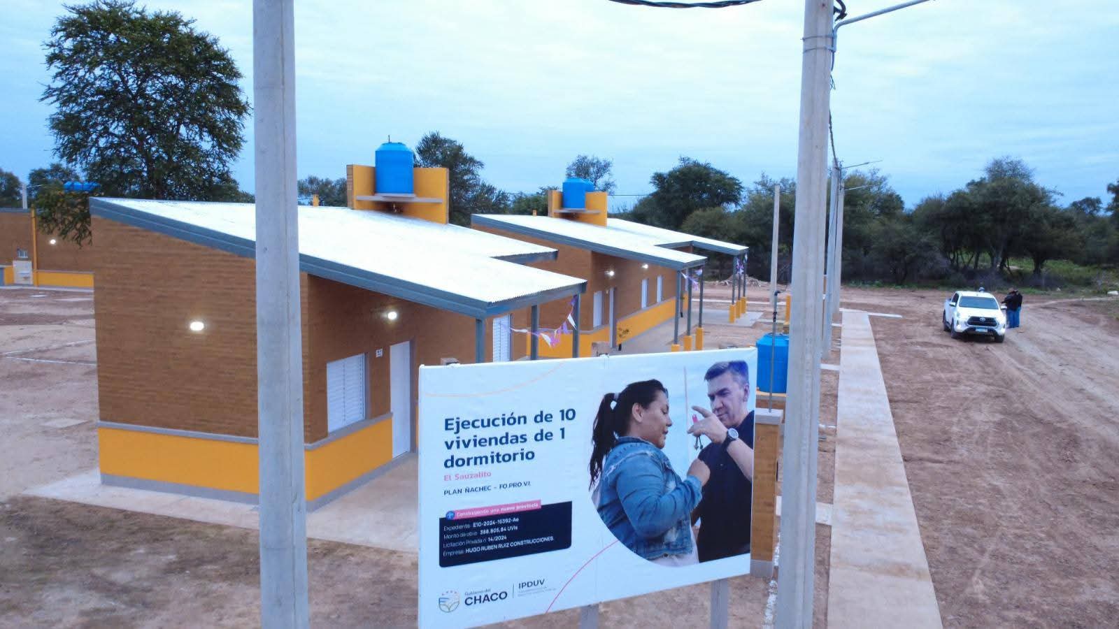 SE CONSOLIDA EL PLAN DE VIVIENDAS ÑACHEC EN EL INTERIOR PROVINCIAL.