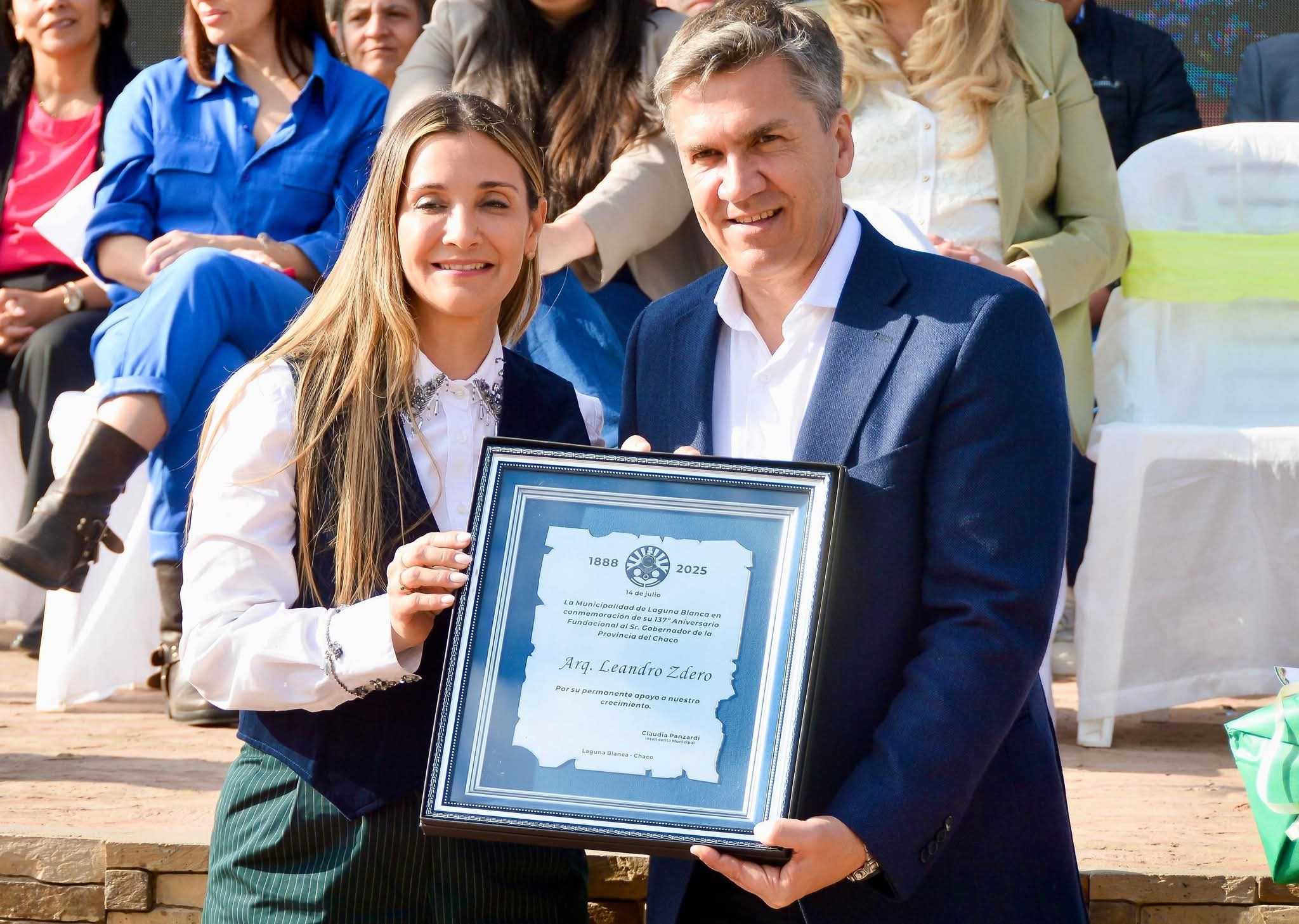 CON INAUGURACIÓN DE MÚLTIPLES OBRAS: ZDERO Y PANZARDI CELEBRARON UN NUEVO ANIVERSARIO DE LAGUNA BLANCA.