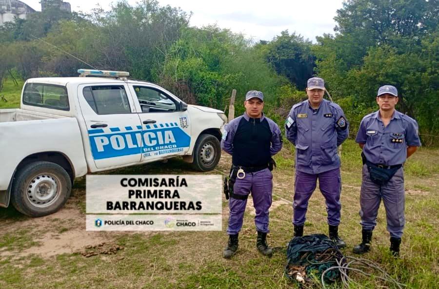SAMEEP AGRADECE EL RÁPIDO ACCIONAR DE LA POLICÍA PARA RECUPERAR CABLES ROBADOS EN EL BARRIO SAN PEDRO PESCADOR.