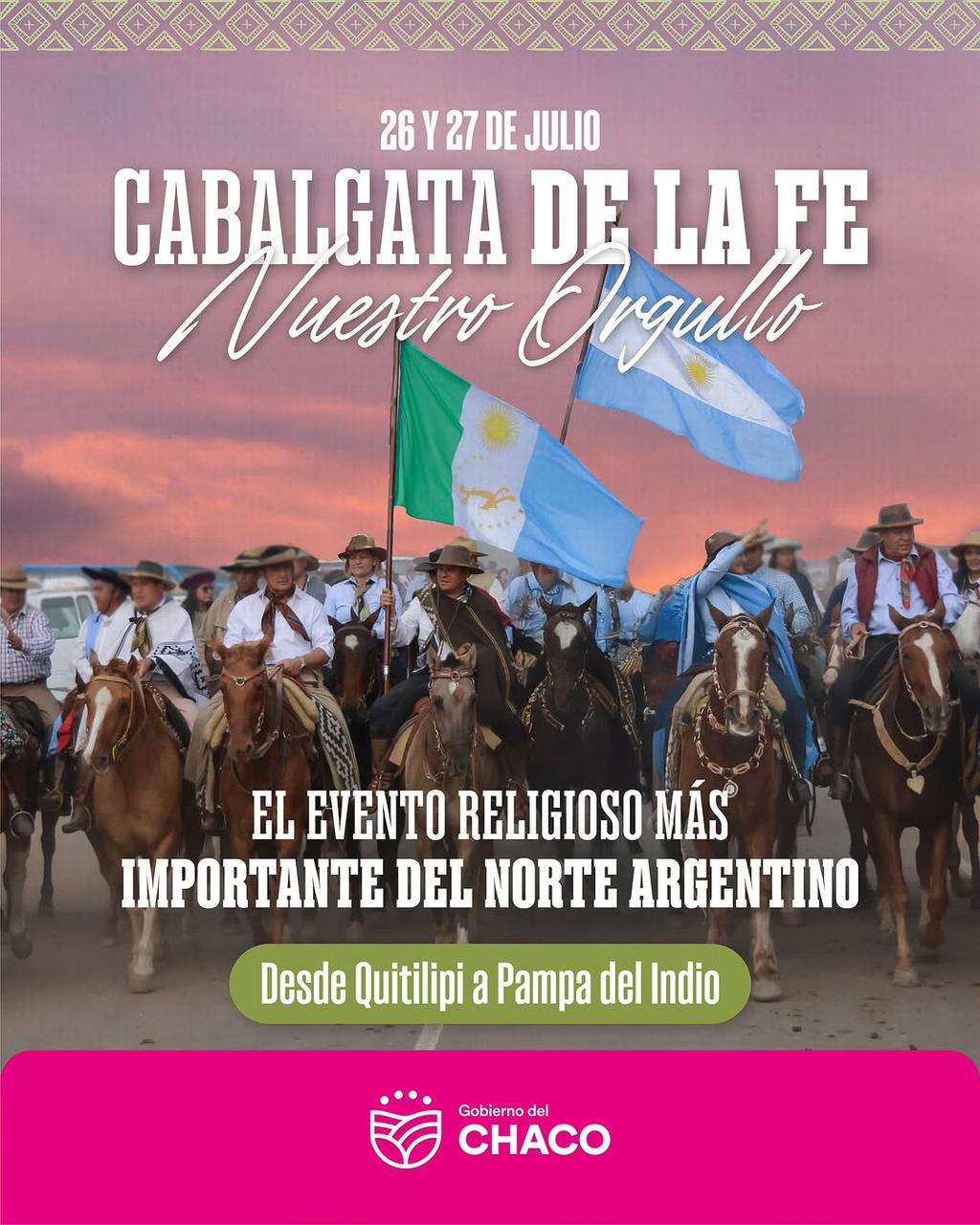QUITILIPI SERÁ PUNTO DE PARTIDA DE LA CABALGATA DE LA FE 2025 EN HONOR A SAN PANTALEÓN.