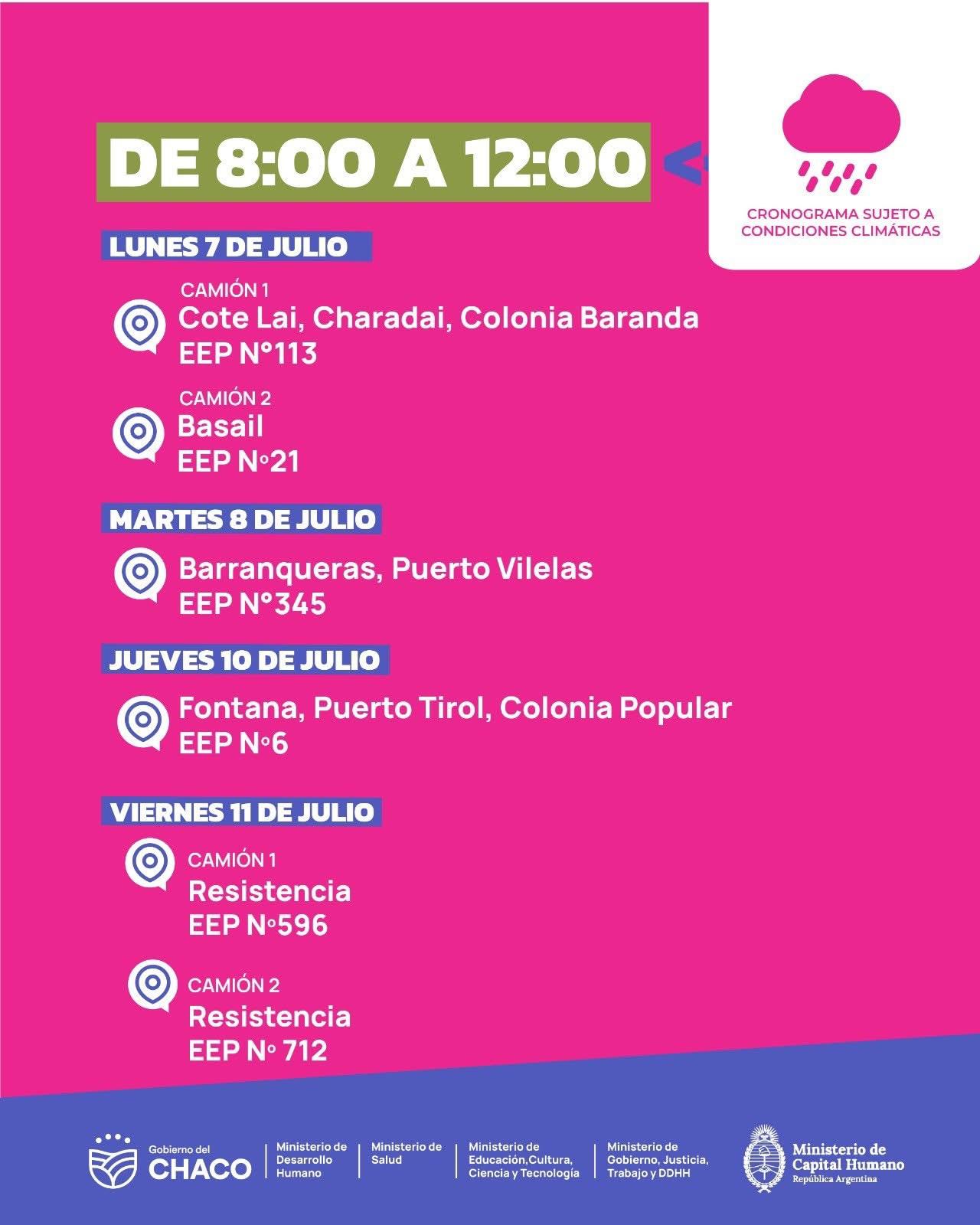 VER PARA SER LIBRES: SEGUNDA SEMANA DEL OPERATIVO DESTINADO A NIÑOS DE ESCUELAS RURALES.