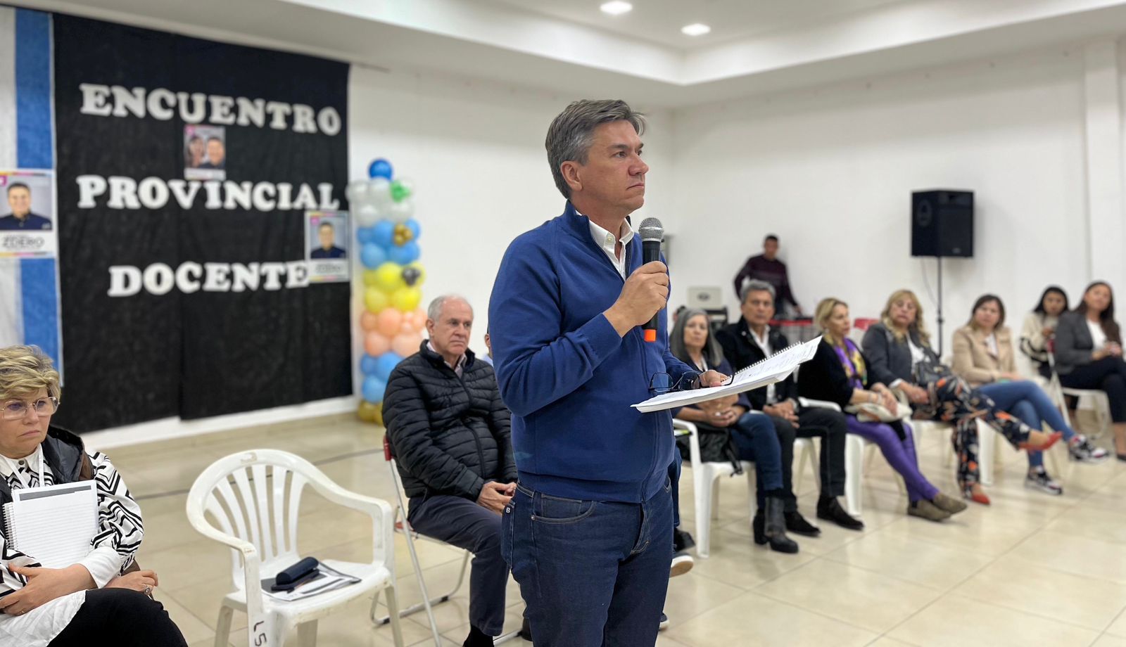 ZDERO EN VILLA ÁNGELA: “VAMOS A JERARQUIZAR LA TAREA DE LOS DOCENTES”.