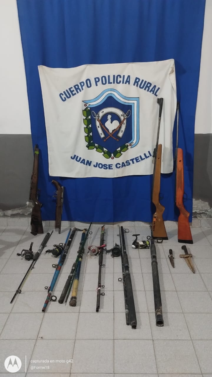 J.J. CASTELLI. POLICÍA RURAL INTENSIFICA OPERATIVOS Y DEMORAS A CAZADORES FURTIVOS EN TODA LA JURISDICCIÓN. 