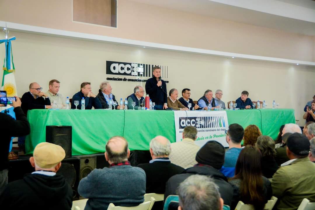 SÁENZ PEÑA: ASAMBLEA DE LOS CONSORCIOS CAMINEROS DEL CHACO Y ANUNCIO DE CRÉDITO PARA EL SECTOR.