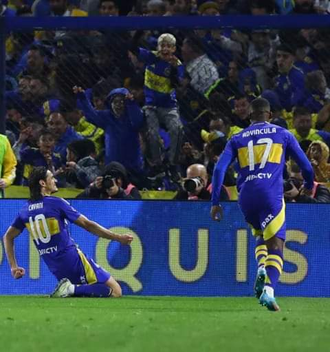 BOCA VENCIÓ 1-0 A CRUZEIRO CON GOL DE EDINSON CAVANI. 