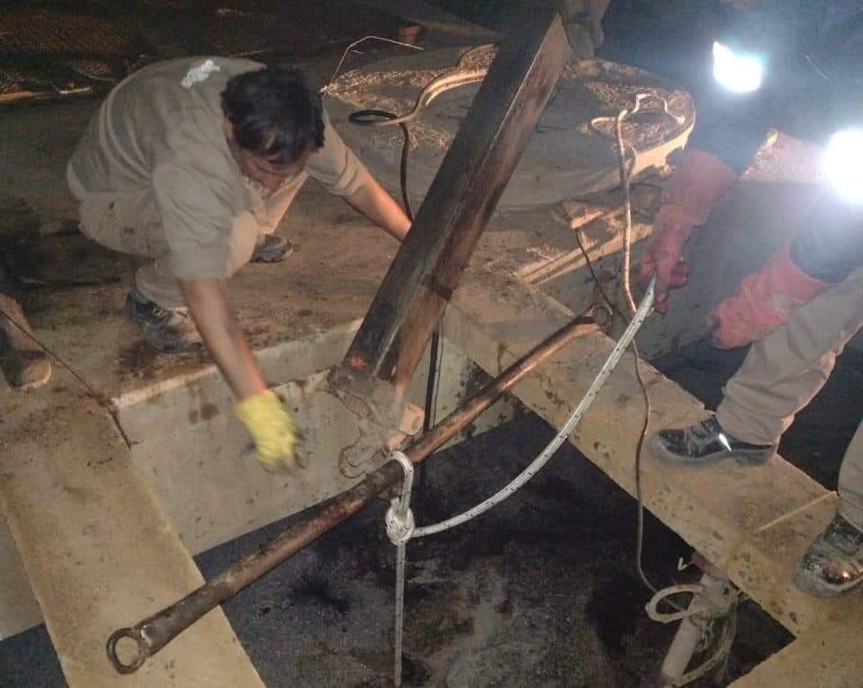 CHARATA: SAMEEP INSTALÓ NUEVA BOMBA EN EL POZO CENTRAL DE CLOACA PARA MEJORAR EL SERVICIO.
