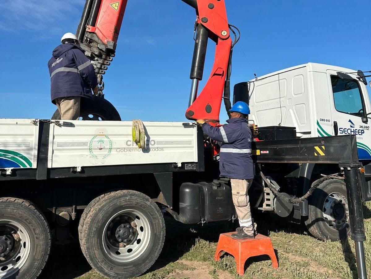 CONSTRUYEN NUEVA LÍNEA DE MEDIA TENSIÓN ENTRE VILLA ÁNGELA Y DU GRATY PARA ABASTECER DIRECTAMENTE A SANTA SYLVINA.