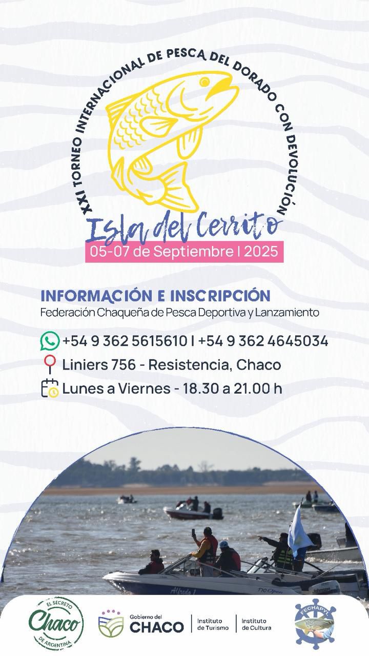 ISLA DEL CERRITO: XXI TORNEO INTERNACIONAL DE PESCA DEL DORADO CON DEVOLUCIÓN.